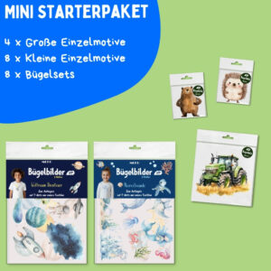 MOKO Mini Bügelpaket - Feine Selektion zum Ausprobieren, Bügelsets, Große und kleine Einzelmotive