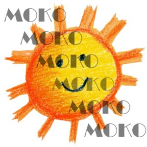 Lächelnde Sonne Bügelbild, Strahlendes Aquarell Motiv in Wasserfarbe zum Aufbügeln, Fröhliches Sommer Design für Kinder T-Shirt und Stoffe