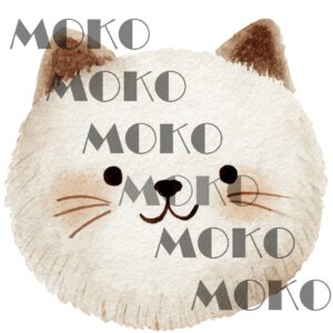 Katze Bügelbild, Süßer Katzenkopf in Aquarelloptik, Niedliches Tiermotiv für Kinder T-Shirt und Stoffe