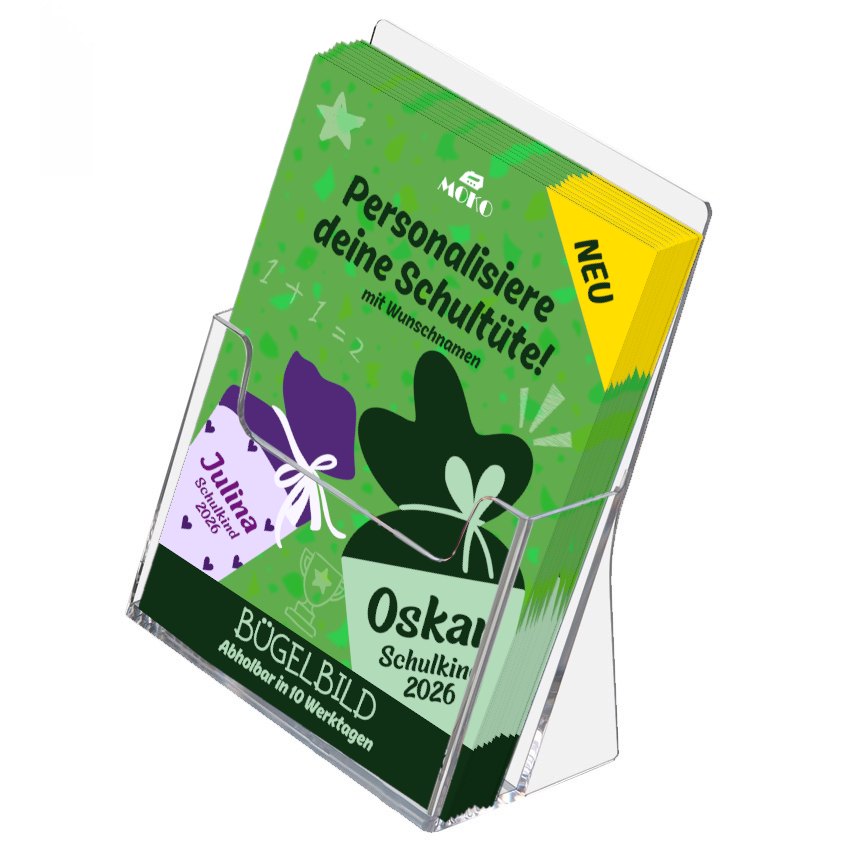 Personalisierter Name und Farbe Schulkind Bügelbild, Kommissionsware – Bild 3